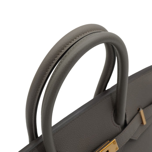 HERMES BIRKIN 30 ETAIN TOGO HAND BAG 2020 Y STAMP GOLD HARDWARE 90348406