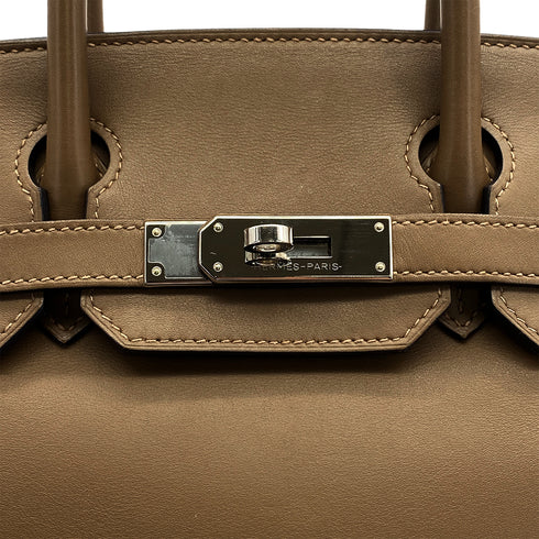 HERMES BIRKIN 30 ETOUPE SWIFT HAND BAG 2020 Y STAMP PALLADIUM HARDWARE 90325329