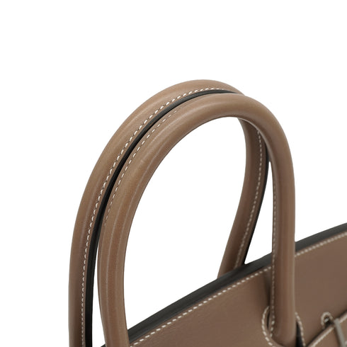 HERMES BIRKIN 30 ETOUPE TADELAKT HAND BAG 2018 C STAMP PALLADIUM HARDWARE 90330705
