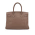 HERMES BIRKIN 30 ETOUPE TAURILLON CLEMENCE HAND BAG 2011 SQUARE O PALLADIUM HARDWARE 90340492