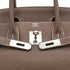 HERMES BIRKIN 30 ETOUPE TAURILLON CLEMENCE HAND BAG 2011 SQUARE O PALLADIUM HARDWARE 90340492
