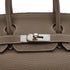 HERMES BIRKIN 30 ETOUPE TAURILLON CLEMENCE HAND BAG 2011 SQUARE O PALLADIUM HARDWARE 90340492