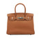 HERMES BIRKIN 30 GOLD TAURILLON CLEMENCE HAND BAG 2011 SQUARE O PALLADIUM HARDWARE 90341280
