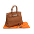 HERMES BIRKIN 30 GOLD TOGO HAND BAG 2004 SQUARE H PALLADIUM HARDWARE 90336792