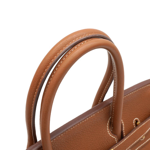 HERMES BIRKIN 30 GOLD TOGO HAND BAG 2008 SQUARE L GOLD HARDWARE 90351054
