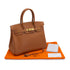 HERMES BIRKIN 30 GOLD VEAU EPSOM HAND BAG 2006 SQUARE J GOLD HARDWARE 90324623