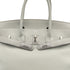 HERMES BIRKIN 30 GRIS PERLE VEAU TADELAKT HAND BAG 2014 SQUARE R GUILLOCHE HARDWARE 90322785