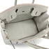 HERMES BIRKIN 30 GRIS PERLE VEAU TADELAKT HAND BAG 2014 SQUARE R GUILLOCHE HARDWARE 90322785