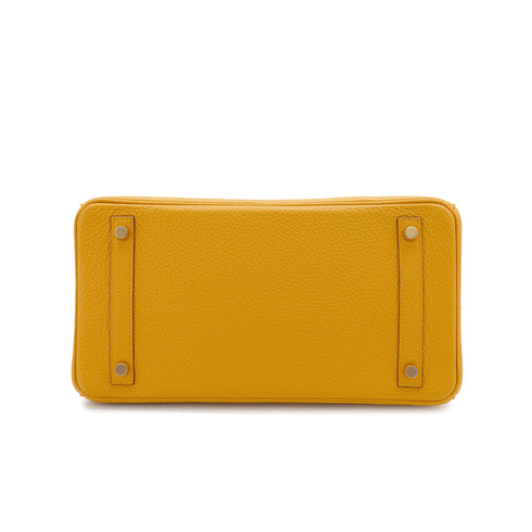 HERMES BIRKIN 30 JAUNE AMBRE TAURILLON CLEMENCE HAND BAG 2019 D STAMP GOLD HARDWARE 90341434