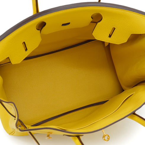 HERMES BIRKIN 30 JAUNE DE NAPLES TAURILLON NOVILLO HAND BAG 2019 D STAMP GOLD HARDWARE 90331366