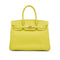 HERMES BIRKIN 30 LIME VEAU EPSOM HAND BAG 2011 SQUARE O GOLD HARDWARE 90339827