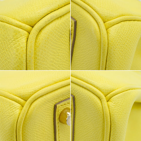 HERMES BIRKIN 30 LIME VEAU EPSOM HAND BAG 2011 SQUARE O GOLD HARDWARE 90339827