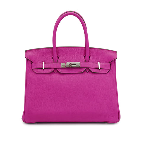 HERMES BIRKIN 30 MAGNOLIA TOGO HAND BAG 2017 A STAMP PALLADIUM HARDWARE 90333185