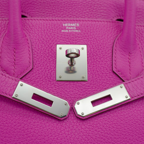 HERMES BIRKIN 30 MAGNOLIA TOGO HAND BAG 2017 A STAMP PALLADIUM HARDWARE 90333185