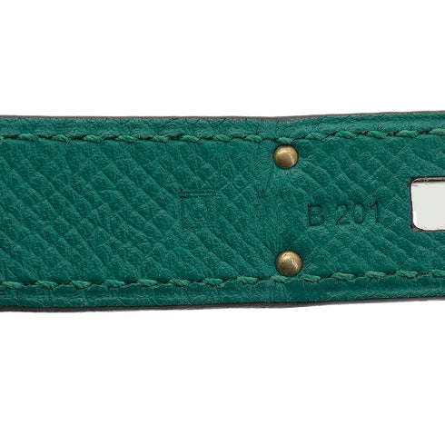 HERMES BIRKIN 30 MALACHITE VEAU EPSOM HAND BAG 2013 SQUARE Q PALLADIUM HARDWARE 90348541