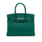HERMES BIRKIN 30 MALACHITE VEAU EPSOM HAND BAG 2013 SQUARE Q PALLADIUM HARDWARE 90348541