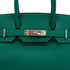HERMES BIRKIN 30 MALACHITE VEAU EPSOM HAND BAG 2013 SQUARE Q PALLADIUM HARDWARE 90348541
