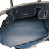 HERMES BIRKIN 30 NAVY BLUE LISSE HAND BAG 2001 SQUARE E PALLADIUM HARDWARE 90342736
