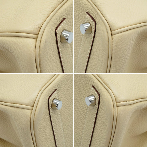 HERMES BIRKIN 30 PARCHEMIN TOGO HAND BAG 2008 SQUARE L PALLADIUM HARDWARE 90334261
