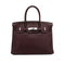 HERMES BIRKIN 30 PRUNE TOGO HAND BAG 2008 SQUARE L PALLADIUM HARDWARE 90334129