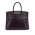 HERMES BIRKIN 30 RAISIN CYCLAMEN BOX CALF HAND BAG 2004 SQUARE H PALLADIUM HARDWARE 90326774