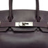 HERMES BIRKIN 30 RAISIN CYCLAMEN BOX CALF HAND BAG 2004 SQUARE H PALLADIUM HARDWARE 90326774