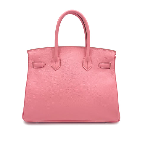 HERMES BIRKIN 30 ROSE CONFETTI VEAU EPSOM HAND BAG 2015 T STAMP PALLADIUM HARDWARE 90326206