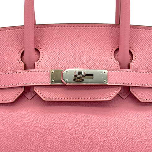 HERMES BIRKIN 30 ROSE CONFETTI VEAU EPSOM HAND BAG 2015 T STAMP PALLADIUM HARDWARE 90326206