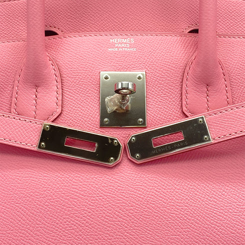 HERMES BIRKIN 30 ROSE CONFETTI VEAU EPSOM HAND BAG 2015 T STAMP PALLADIUM HARDWARE 90326206