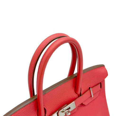 HERMES BIRKIN 30 ROSE JAIPUR TAURILLON CLEMENCE HAND BAG 2012 SQUARE P PALLADIUM HARDWARE 90313330