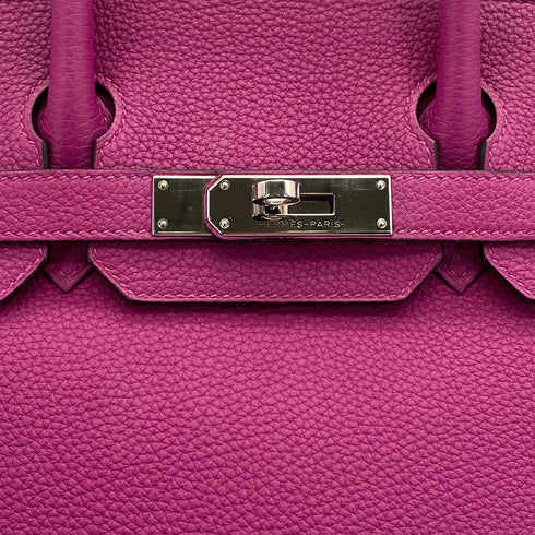 HERMES BIRKIN 30 ROSE PURPLE TOGO HAND BAG 2017 A STAMP PALLADIUM HARDWARE 90325630