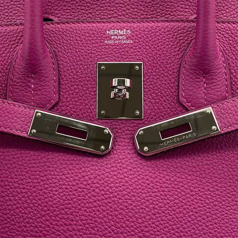 HERMES BIRKIN 30 ROSE PURPLE TOGO HAND BAG 2017 A STAMP PALLADIUM HARDWARE 90325630