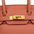 HERMES BIRKIN 30 ROSY TOGO HAND BAG 2013 SQUARE Q GOLD HARDWARE 90339936