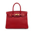 HERMES BIRKIN 30 ROUGE CASAQUE VEAU EPSOM HAND BAG 2015 T STAMP GOLD HARDWARE 90338346