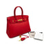HERMES BIRKIN 30 ROUGE DE COEUR EVERCOLOR HAND BAG 2019 D STAMP GOLD HARDWARE 90314765