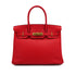 HERMES BIRKIN 30 ROUGE DE COEUR EVERCOLOR HAND BAG 2019 D STAMP GOLD HARDWARE 90314765