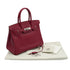 HERMES BIRKIN 30 ROUGE GRENAT EPSOM HAND BAG 2010 SQUARE N PALLADIUM HARDWARE 90337652