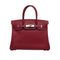 HERMES BIRKIN 30 ROUGE GRENAT EPSOM HAND BAG 2010 SQUARE N PALLADIUM HARDWARE 90337652
