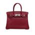 HERMES BIRKIN 30 ROUGE GRENAT EPSOM HAND BAG 2010 SQUARE N PALLADIUM HARDWARE 90337652