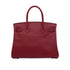 HERMES BIRKIN 30 ROUGE GRENAT EPSOM HAND BAG 2010 SQUARE N PALLADIUM HARDWARE 90337652