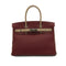 HERMES BIRKIN 30 ROUGE H GRIS TOURTERELLE TOGO HAND BAG 2009 SQUARE M PALLADIUM HARDWARE 90347765