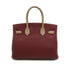 HERMES BIRKIN 30 ROUGE H GRIS TOURTERELLE TOGO HAND BAG 2009 SQUARE M PALLADIUM HARDWARE 90347765