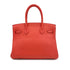 HERMES BIRKIN 30 ROUGE PIVOINE TAURILLON CLEMENCE HAND BAG 2015 T STAMP GOLD HARDWARE 90317928