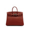 HERMES BIRKIN 25 SIENNE VEAU EPSOM HAND BAG 2009 SQUARE M PALLADIUM HARDWARE 90342406