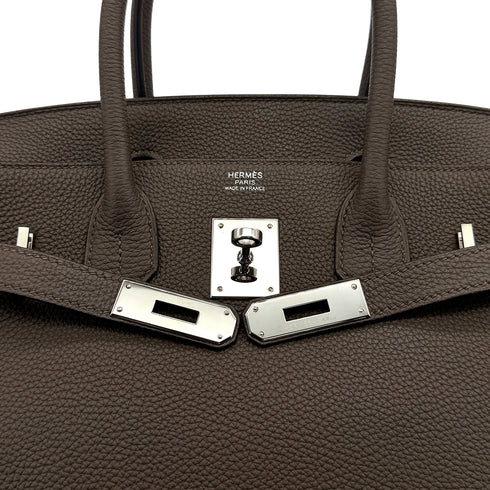 HERMES BIRKIN 30 TAUPE TOGO HAND BAG 2015 T STAMP PALLADIUM HARDWARE 90320995