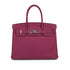 HERMES BIRKIN 30 TOSCA TOGO HAND BAG 2013 SQUARE Q PALLADIUM HARDWARE 90331807