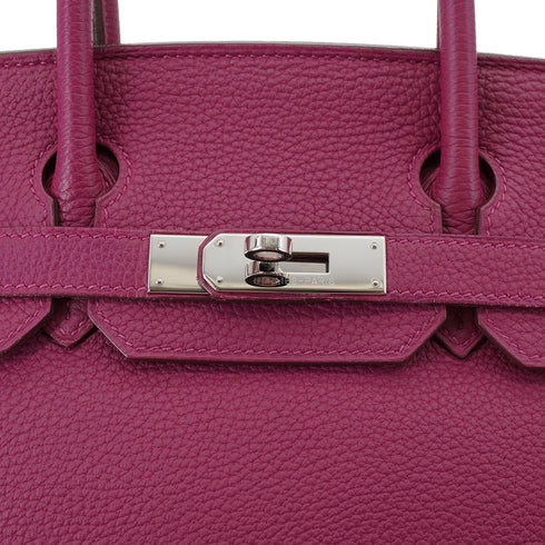 HERMES BIRKIN 30 TOSCA TOGO HAND BAG 2013 SQUARE Q PALLADIUM HARDWARE 90331807
