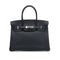 HERMES BIRKIN 30 VERSO BLEU NUIT ORANGE POPPY TOGO HAND BAG 2017 A STAMP PALLADIUM HARDWARE 90351834