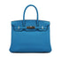 HERMES BIRKIN 30 VERSO BLEU ZANZIBAR MALACHITE TOGO HAND BAG 2017 A STAMP PALLADIUM HARDWARE 90334121