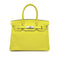 HERMES BIRKIN 30 VERSO LIME GRIS TOURTERELLE EVERCOLOR HAND BAG 2019 D STAMP PALLADIUM HARDWARE 90327146